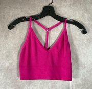 LOFT Pink Ribbed Racerback Bralette Top | Size XL/XXL