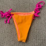 Frankie’s Bikinis Orange tie bottoms