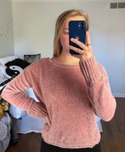 pink sweater