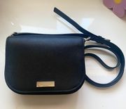 Kate Spade Black  Crossbody Leather Mini Flap Bag