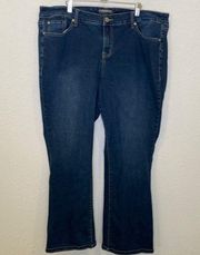 Torrid Mid Rise Slim Bootcut Denim Medium Wash Blue Jeans Sz 22S Plus Size