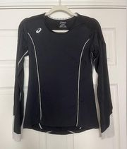 ASICS Womens Black Running Top Size S Gently Worn