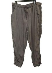 Knox Rose Gray Side Embroidered Joggers