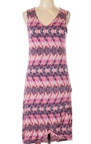 Anthropologie Design History pink abstract print midi dress size large