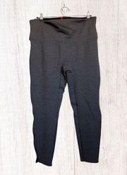 Spanx  Charcoal Heather Ponte Ankle Leggings SZ XL