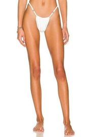 superdown Ana Bikini Bottoms in White Medium New Womens Swim