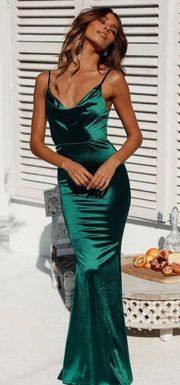 Test Of Time Green Maxi Dress