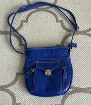 Rosetti royal blue crossbody adjustable strap bag