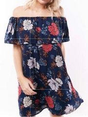 Boutique Off The Shoulder Floral Dress