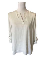 Simply Vera Vera Wang White Blouse Size S