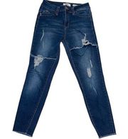 Wanna Betta Butt YMI Mid Rise Skinny Jeans Distressed