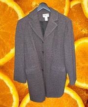 Vintage‎ Pendleton Gray Button Wool Coat Size 12