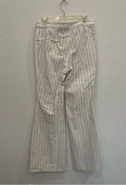 NEW JOHNNY WAS PINSTRIPE SAMPLE WIDE LEG PANTS SZ SMALL