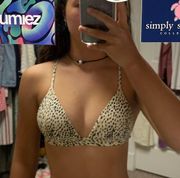 Cheetah Print Bikini Top