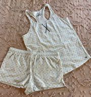 White Pajama Sleepwear Set Size L