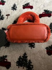 Pumpkin Orange Fluffy Purse