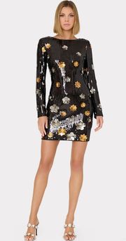 Selene 3D Floral Sequins Dress Size 6 NWT