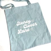 Stoney Clover Lane blue canvas tote bag