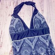 Venus one piece swimsuit blue paisley size 6