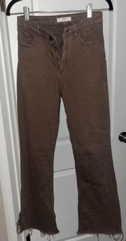 Brown Bootcut Stretch Jean