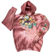 NWT Nickelodeon Rugrats Pink Tie-dye Hoodie