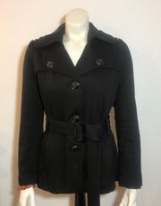black Trench Coat Size Small