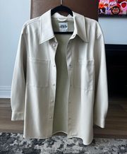 ZARA Off White Button Up