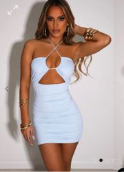 Sara Blue Mini Dress