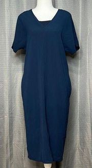 BOBEAU XSmall NAVY BLUE SLIP DRESS NWT