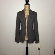 Talula Aritzia Womens Jacket Grey Business Casual Open Blazer Lightweight sz 2