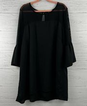 Torrid Black Long Sleeve Shift Dress Size 1X