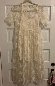 Off White Lace Dress 