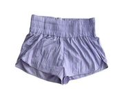 GIANNI BINI Purple High Waist Sport Shorts XL NEW