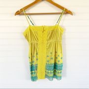 yellow spaghetti top