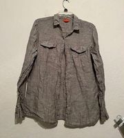 Joe Fresh 100% linen button down shirt. Size M