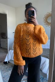 Orange Knit Sweater