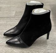 Rag & Bone BEHA Boot  Moto Ankle Leather Suede High Heels Black 