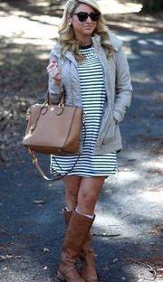 GAP striped shift dress