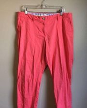 Crown and Ivy Orange slacks size 12