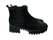 Cape Robbin Spiky Pull On Combat Boots Black 9