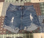 Women’s  cut off shortie shorts sz S about a 4 high rise GUC