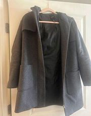 Forever 21 grey wool trench coat size medium