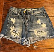 High Waisted Jean Shorts