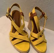 Banana Republic Summer Yellow Sandals size 6