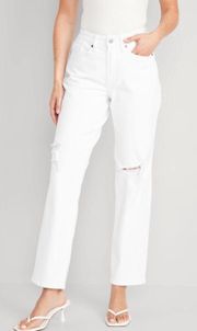 Curvy High-Waisted OG Loose White Jeans