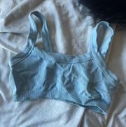 Blue Seamless Bra Top