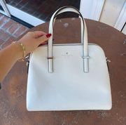 Kate Spade Leather white satchel shoulder bag