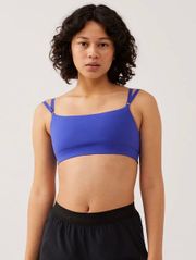 Superform Double Strap Sports Bra Blue size Large NWT