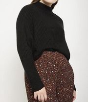 Eloquii Sweater Black Dolman Sleeves Ribbed Mock-Neck Sweater Sz 14/16 (1X) NWT