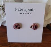 Kate Spade  Pink Bird Stud Earrings